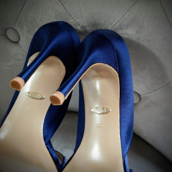 🍒NIB🍒 BADGLEY MISCHKA EMBELLISHED D'ORSAY PUMPS - Picture 12 of 16